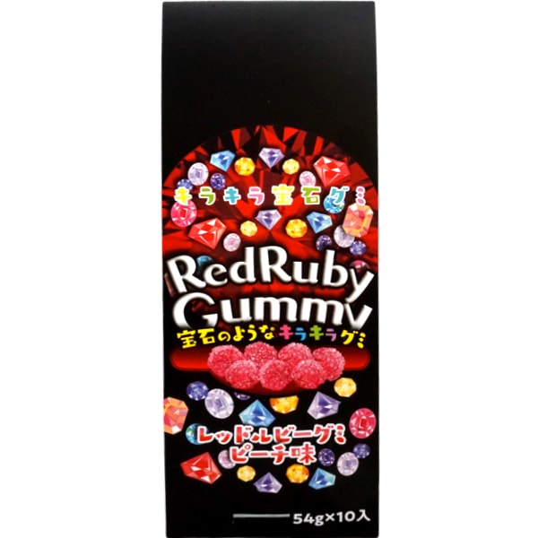 ベストブロス レッドルビーグミ ピーチ味 [1箱 10個入]：駄菓子,お菓子