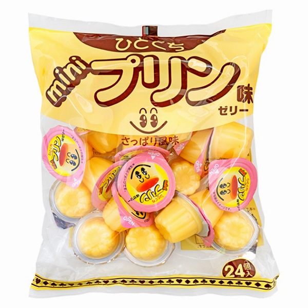 500円 やおきん プリン味ゼリー [1袋 24個入]