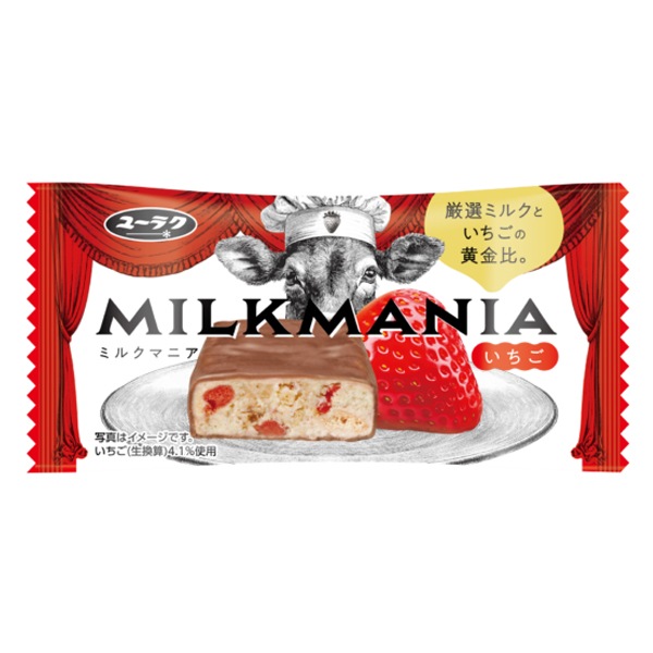 80円 ユーラク ミルクマニア いちご [1箱 20個入]