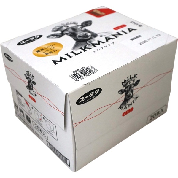 80円 ユーラク ミルクマニア いちご [1箱 20個入]