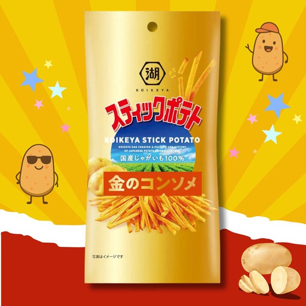 コイケヤ スリムバック スティックポテト 金のコンソメ [1箱 6個入]