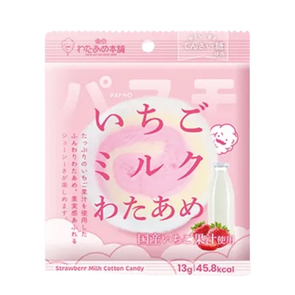 パフモ いちごミルクわたあめ [1箱 6個入]