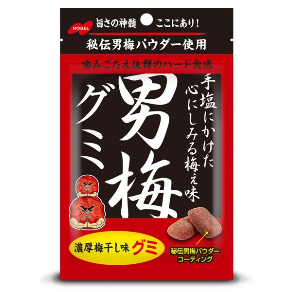 170円 ノーベル 41g男梅グミ [1箱 6個入]