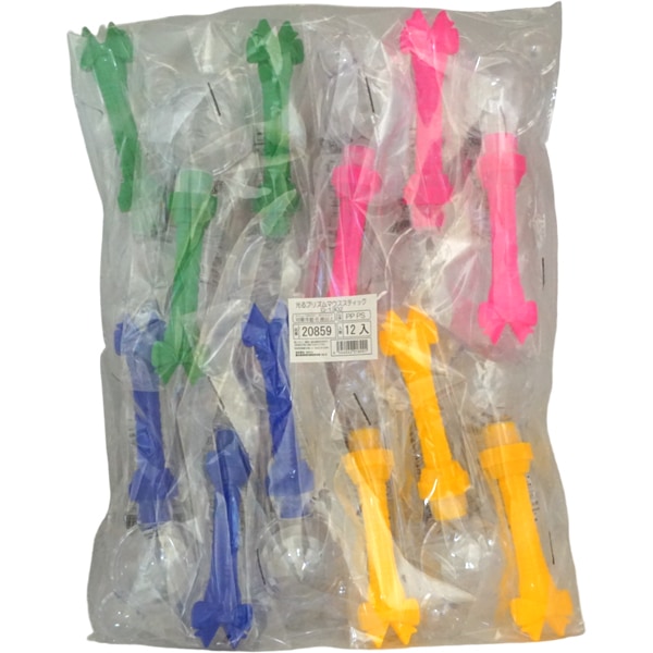 光るプリズムマウススティック [1袋 12個入]