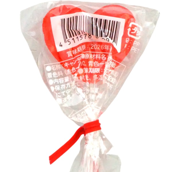 休売中】70円 タカラ べっこうハートスティックキャンディ [1箱 30個入