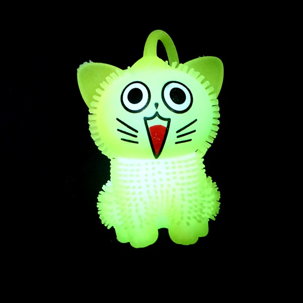 ピカピカもじゃもじゃネコちゃんヨーヨー2 [1箱 12個入]：駄菓子,お