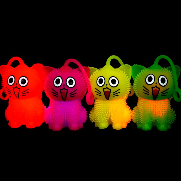 ピカピカもじゃもじゃネコちゃんヨーヨー2 [1箱 12個入]：駄菓子,お