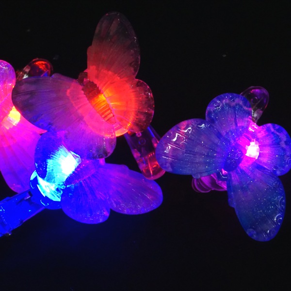 光るバタフライヘアクリップ [1袋 12個入]