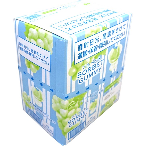170円 ノーベル 50gソルベットグミ シャインマスカット味 [1箱 6個入]