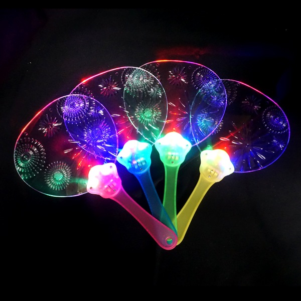 光るうちわ花火柄2 [1袋 12個入]