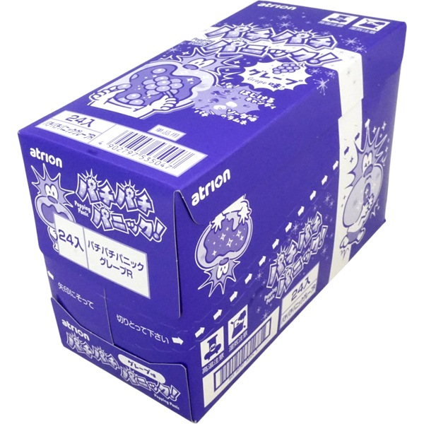 40円 アトリオン パチパチパニック グレープ [1箱 24個入]：駄菓子,お
