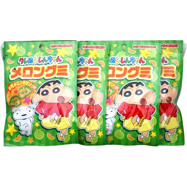 早川 35g クレヨンしんちゃんメロングミ [1袋 8個入]：駄菓子,お
