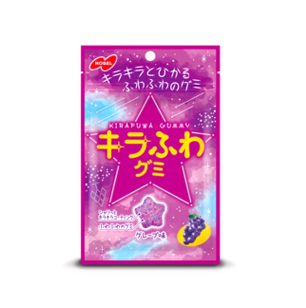 160円 ノーベル キラふわグミ グレープ [1箱 6個入]