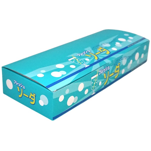 22円 松山 9gフレッシュソーダ 粉末ジュース [1箱 50個入]：駄菓子,お