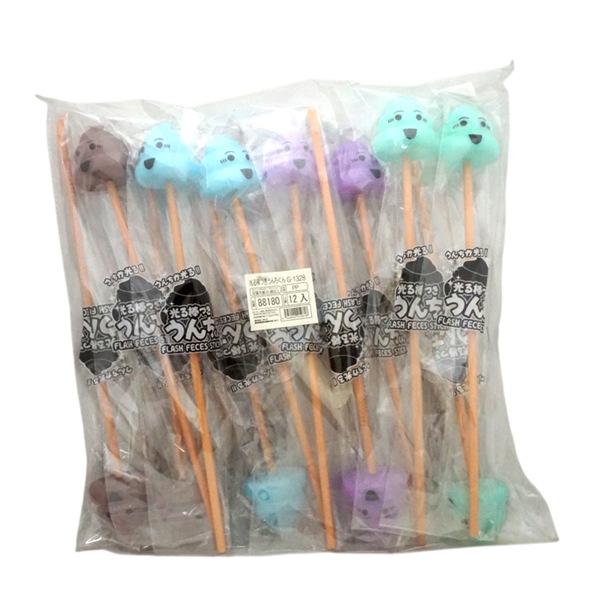 光る棒つきうんちくん [1袋 12個入]