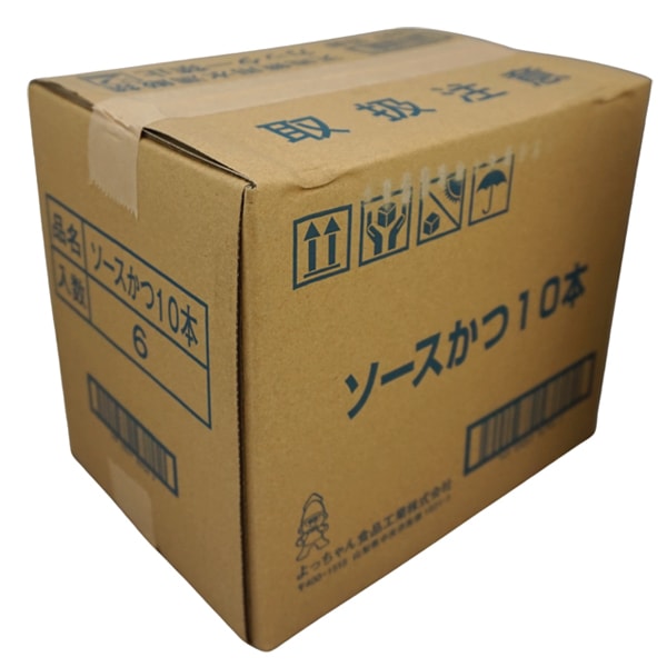 ○500円 よっちゃん POTソースカツ10本 [1箱 6個入]：駄菓子,お菓子の