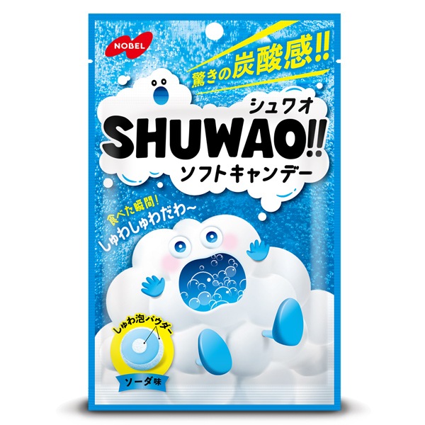 160円 ノーベル 30gシュワオキャンデーソーダ [1箱 6個入]