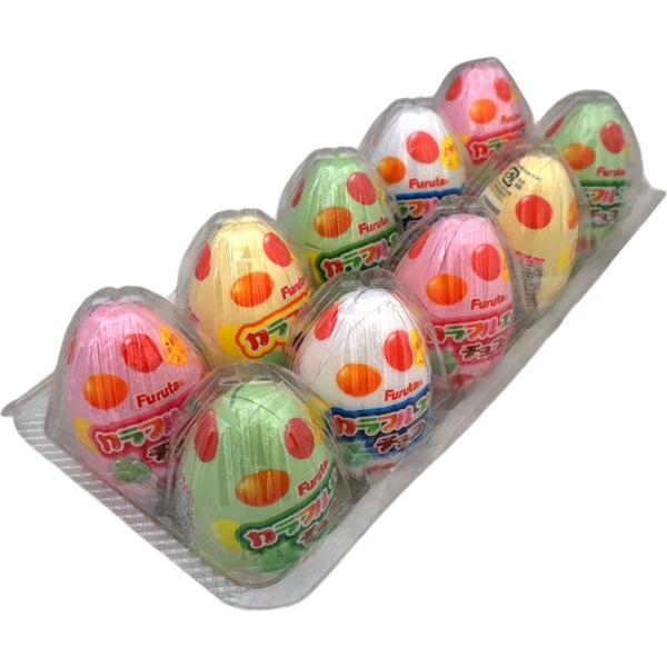 エッグ様　おまとめ専用 180円 フルタ カラフルエッグチョコ [1パック 10個入]：駄菓子,お菓子