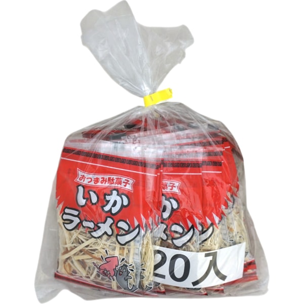 アミューズメント お菓子 ラーメン お買い得‼️ 1 逢坂 いかラーメン [1袋 20個入]：駄菓子,お菓子の通販｜卸問屋ミカミ