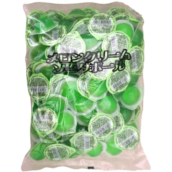 10円 江口 メロンクリームソーダボールゼリー [1袋 100個入]：駄菓子