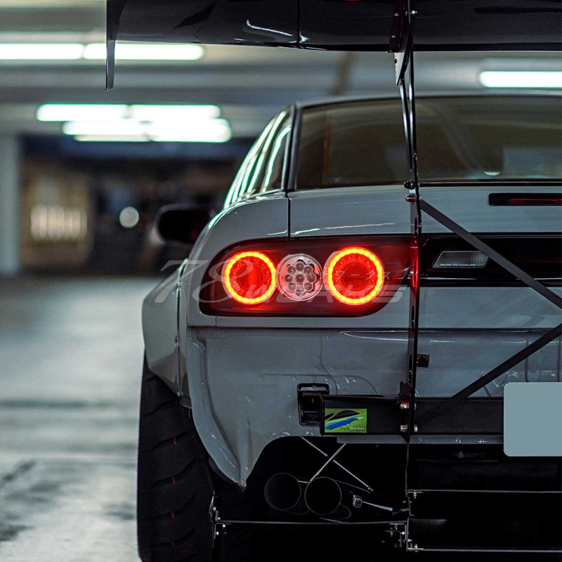 NISSAN 180SX ワンエイティ シルエイティ 後期用<br>RPS13 KRPS13 <br>LED テールランプ Ｖ３<br>ブラック / レッドリング