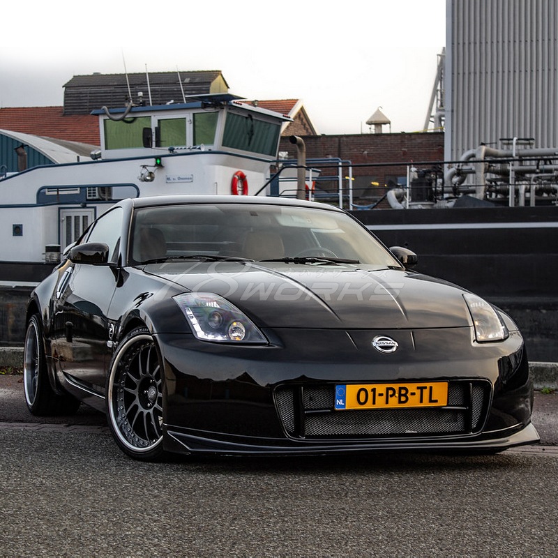 Z33 フェアレディＺ 前期用<BR>USで人気モデル 高輝度LED<br>LEDラインヘッドライト<br>クローム