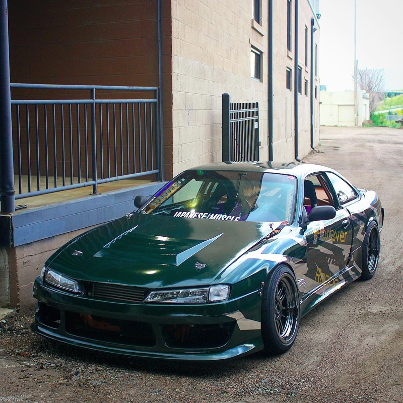 S14 シルビア 後期用<br>海外人気 クリアーレンズモデル<br>ヘッドライト<br>クローム