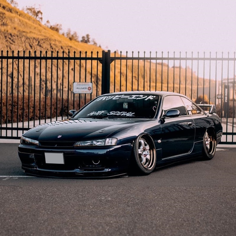 S14 シルビア 後期用<br>海外人気 クリアーレンズモデル<br>ヘッドライト<br>クローム