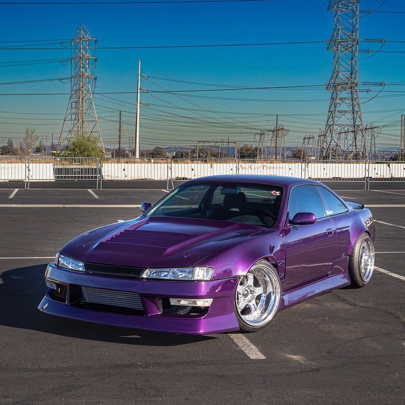 S14 シルビア 後期用<br>海外人気 クリアーレンズモデル<br>ヘッドライト<br>クローム