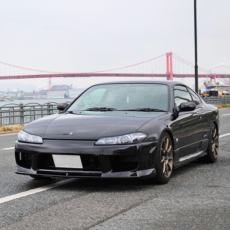 S15 シルビア / ヴァリエッタ<br>LEDロービームモデル<br>ファイバーLEDヘッドライト V5<br>ブラック