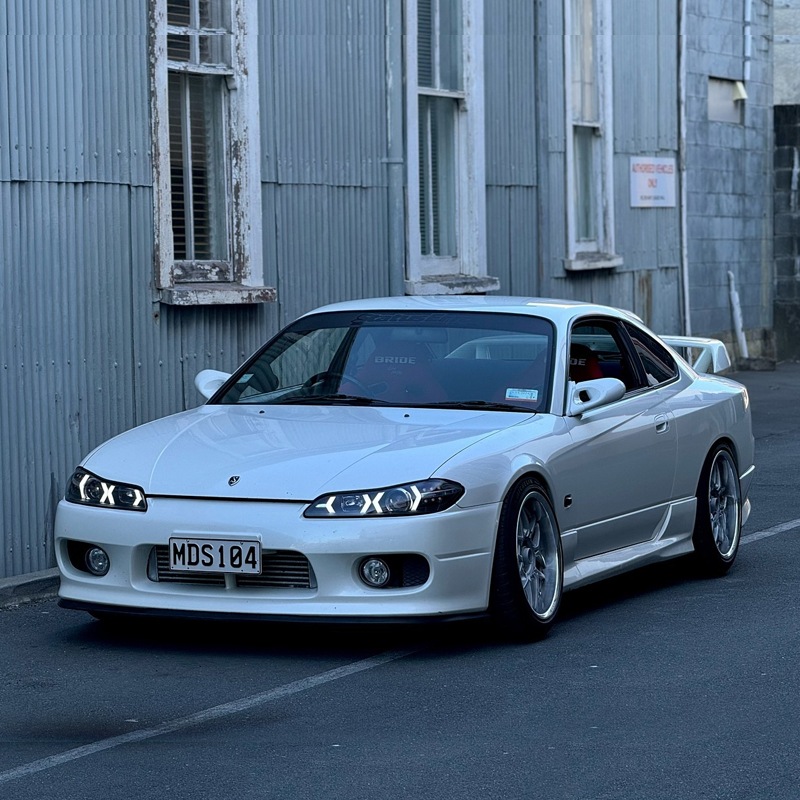 S15 シルビア / ヴァリエッタ<br>LEDロービームモデル<br>ファイバーLEDヘッドライト V5<br>ブラック