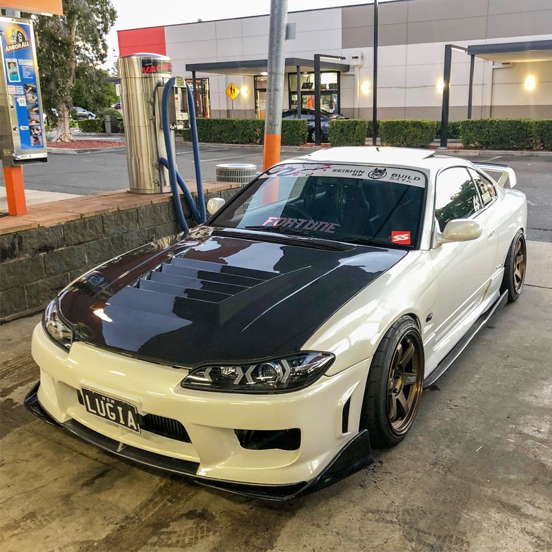 S15 シルビア / ヴァリエッタ<br>LEDロービームモデル<br>ファイバーLEDヘッドライト V5<br>ブラック