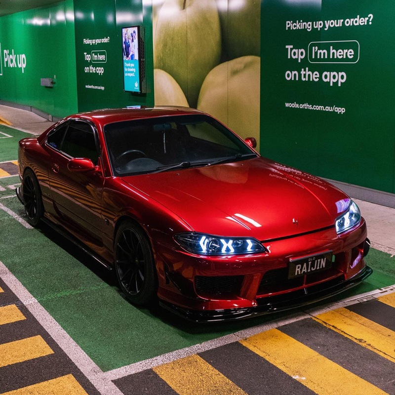 S15 シルビア / ヴァリエッタ<br>LEDロービームモデル<br>ファイバーLEDヘッドライト V5<br>ブラック