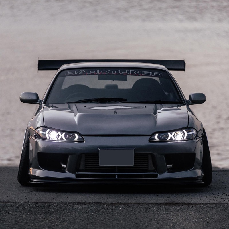 S15 シルビア / ヴァリエッタ<br>LEDロービームモデル<br>ファイバーLEDヘッドライト V5<br>ブラック