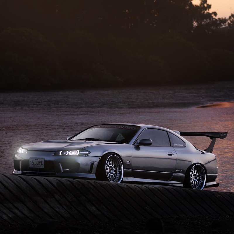 S15 シルビア / ヴァリエッタ<br>LEDロービームモデル<br>ファイバーLEDヘッドライト V5<br>ブラック
