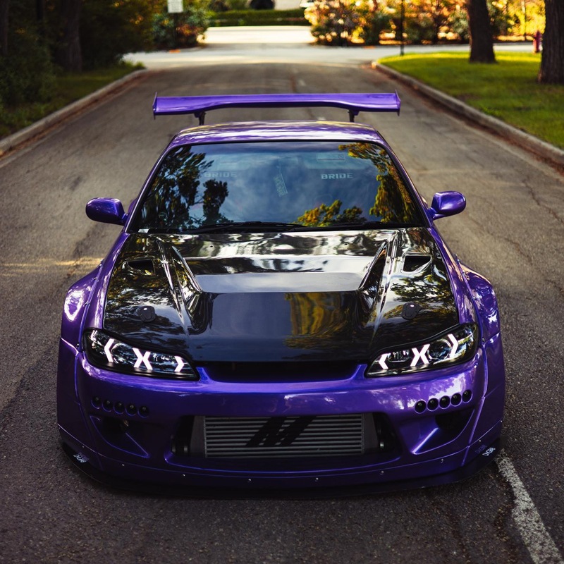 S15 シルビア / ヴァリエッタ<br>LEDロービームモデル<br>ファイバーLEDヘッドライト V5<br>ブラック