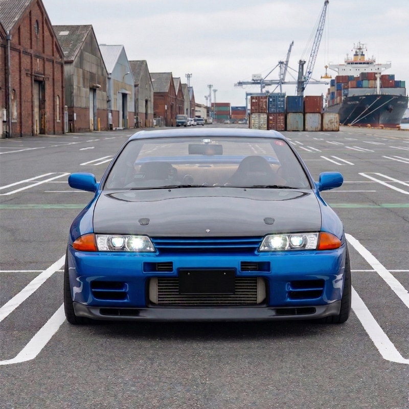 R32 スカイライン GTS GT-R<BR>高輝度LED ４灯仕様<br>フルLEDヘッドライト<br>クローム