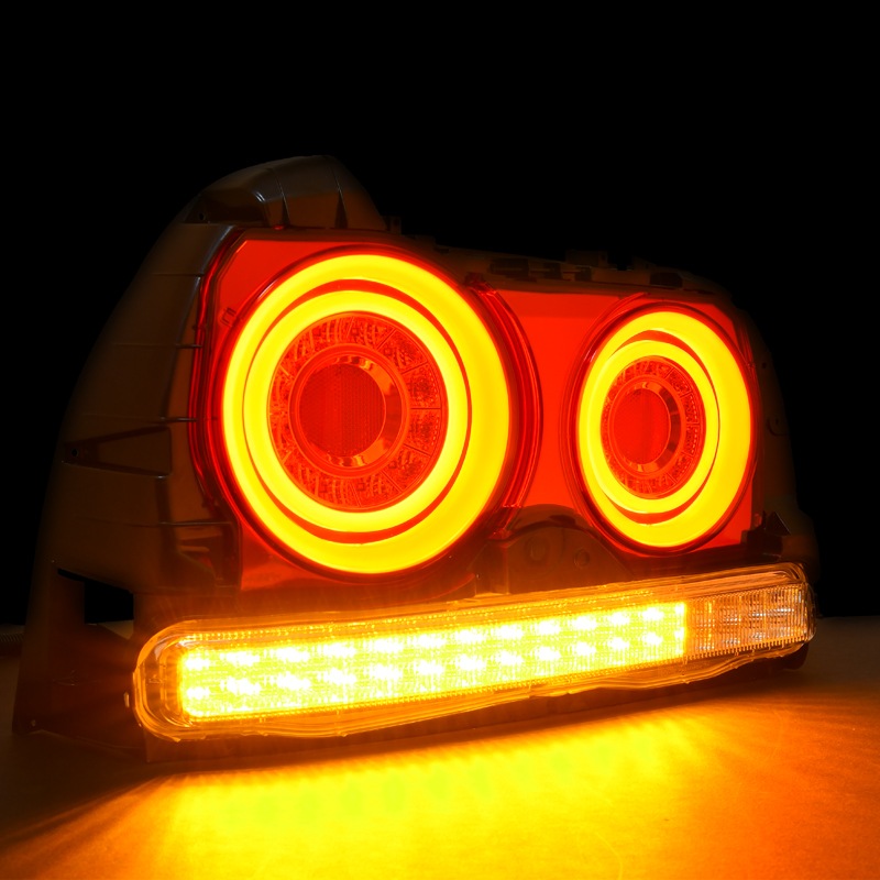 R34 スカイライン 4D セダン用<br>ENR34 ER34 HR34<BR>ファイバー LEDテールランプ<br>オールクリアー