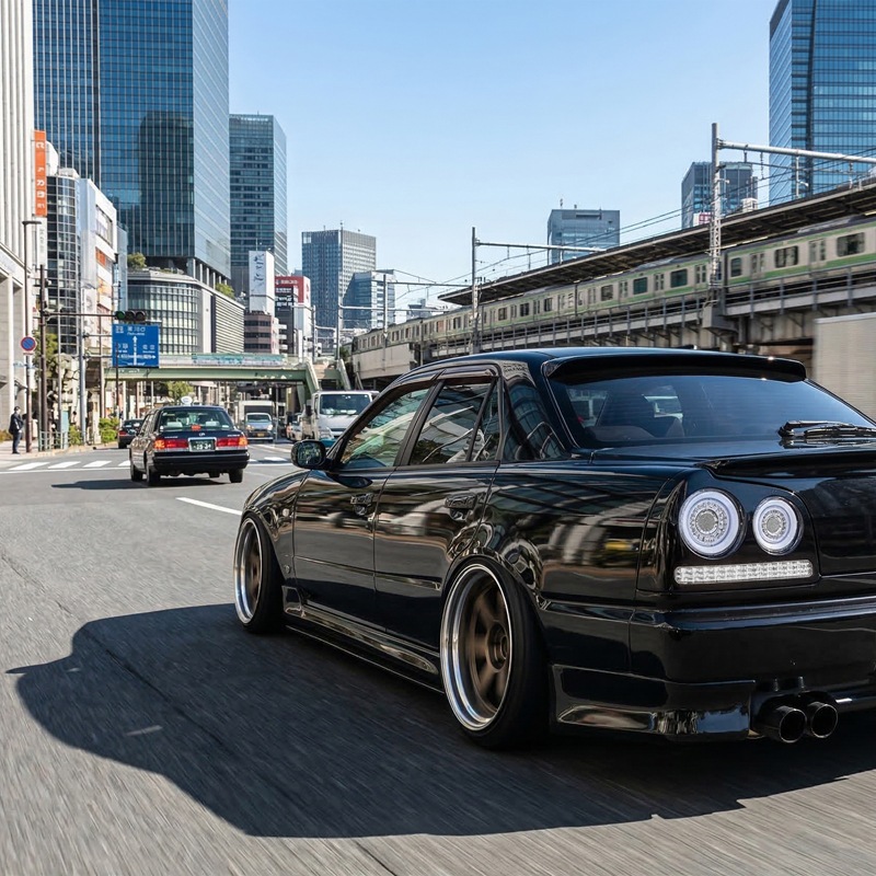 R34 スカイライン 4D セダン用<br>ENR34 ER34 HR34<BR>ファイバー LEDテールランプ<br>オールクリアー