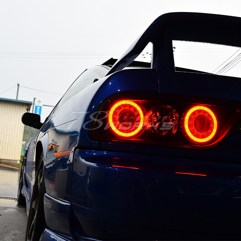 NISSAN 180SX ワンエイティ シルエイティ 後期用<br>RPS13 KRPS13<br>LED テールランプ Ｖ３<br>クリアー フルセット