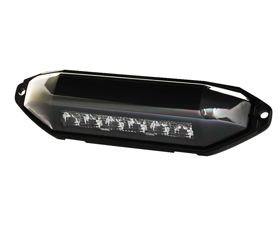 ナイトスター 12V/24V ハイパワー6LED路肩灯 4段階明るさ調節機能付き ホワイト発光 本体:ブラック