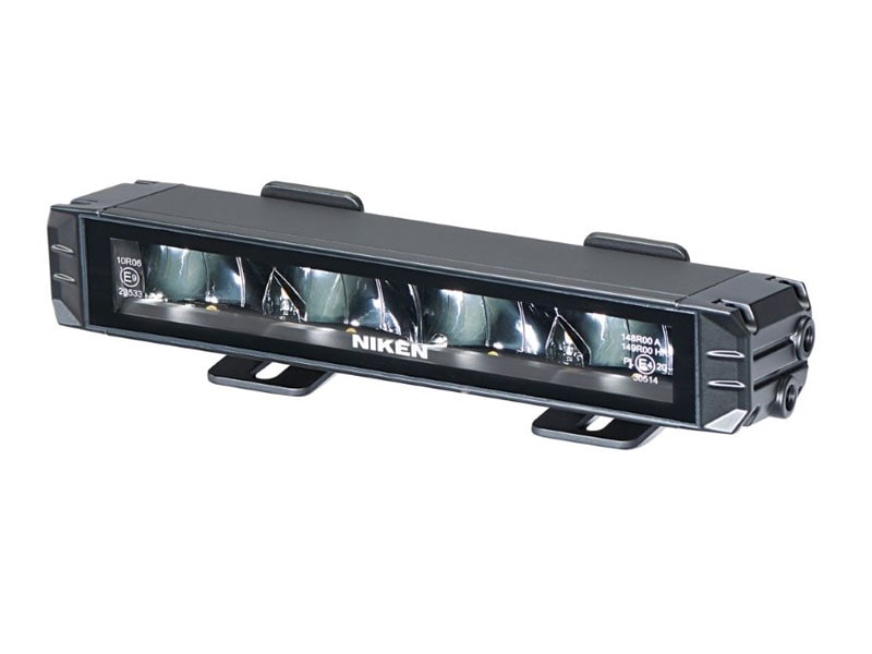 ナイトスター 12V/24V 9×1.5インチLEDライトバー ホワイト/アンバー2色ポジションライト付き