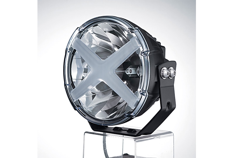 ナイトスター 12V/24V 9インチ丸型LEDドライビングライト ポジションライト付き ホワイト