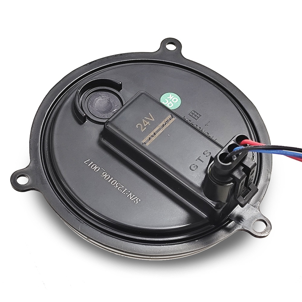 【保安基準適合・車検対応Eマーク取得済み】24V 丸型3Dデザインテール 単体 バックランプ（白クリアー） トレーラーテール/大型・中型トラック/汎用・架装用