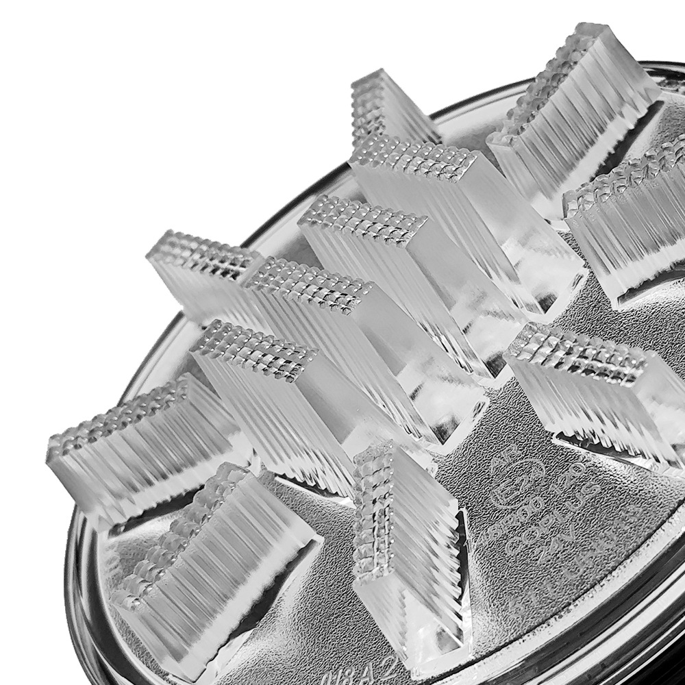 【保安基準適合・車検対応Eマーク取得済み】24V 丸型3Dデザインテール 単体 ウインカーランプ（クリアーオレンジ） トレーラーテール/大型・中型トラック/汎用・架装用