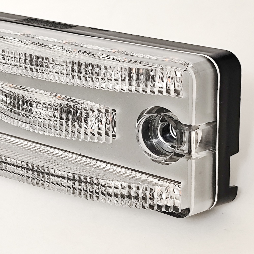 【保安基準適合・車検対応Eマーク取得済み】24V大型・中型トラック/汎用 3Dデザインサイドウインカー 中間ウインカー 左右1台分セット 