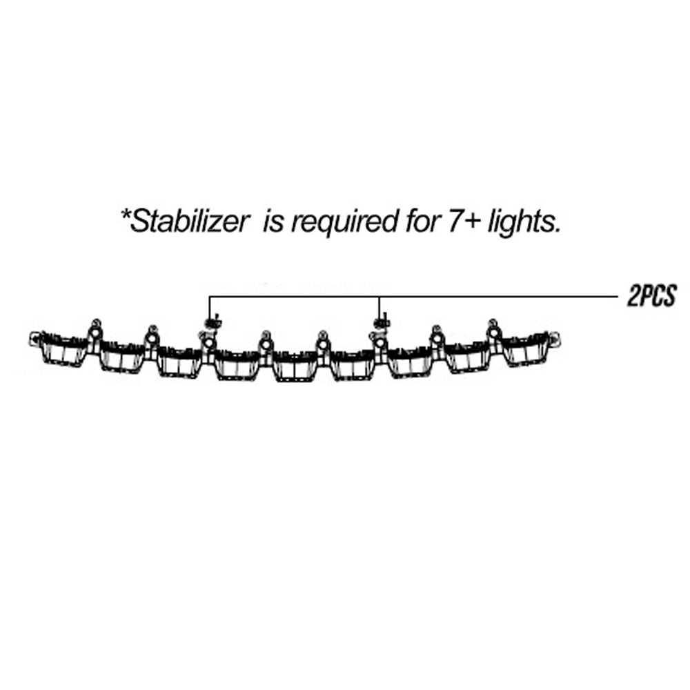 9連 12V/24V 3.5インチ角型LEDドライビングライト ポジションライト付き アンバーオレンジ