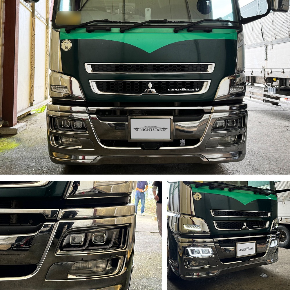 ��ɩ�դ��� �緿07�����ѡ����졼�� 2���ڤ��ؤ��ץ�����������LED�إåɥ饤�� �ǥ��饤�ȵ�ǽ �ϥ�����/HID���б� ��������/�֥�å� ����1��ʬ���å�