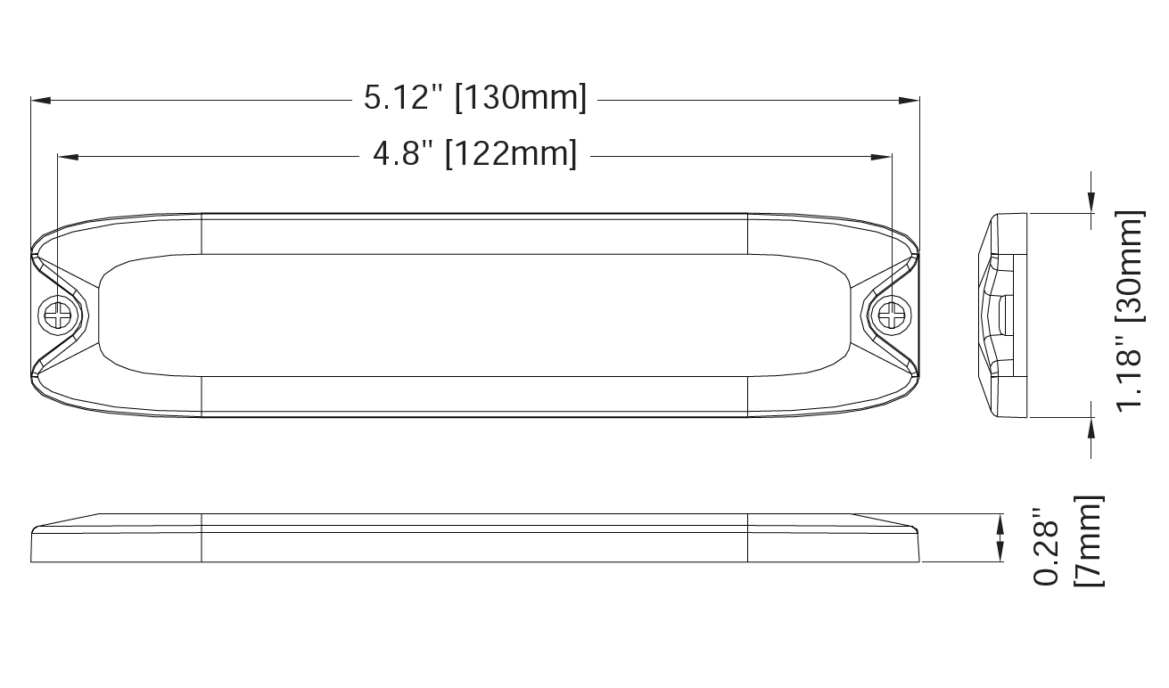 ʥȥ 12V/24V Ķ7mm 6LED˥󥰥ޡ 7ǥѥ С/֥롼/꡼/ۥ磻 ٸ եå饤