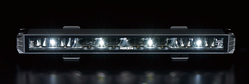 ナイトスター 12V/24V 16×1.5インチLEDライトバー ホワイト/アンバー2色ポジションライト付き